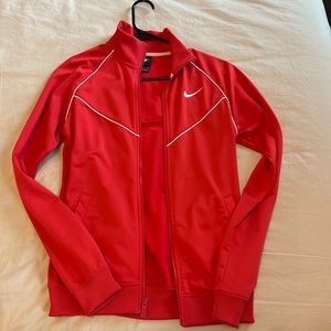 Red Nike Jacket, Size Small, Like New